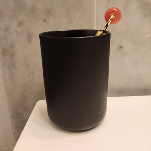 IKEA Black Matte Toothbrush Holder